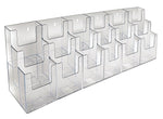 Azar Brochure Holder, 27.75" x 9", Vertical, Desktop/Wall, Clear, Acrylic (AZA252821)