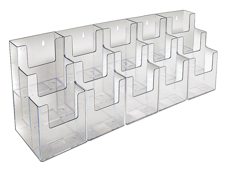 Azar Sign Holder, 23.125" x 9", Horizontal, Desktop/Wall, Clear, Acrylic (AZA252819)