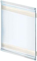 Azar Nameplate Holder, 6" x 7", Vertical, Wall Mounted, Clear, Plastic, 10/Pack (AZA199624)