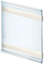 Azar Nameplate Holder, 6" x 6", Vertical, Wall Mounted, Clear, Plastic, 10/Pack (AZA199620)