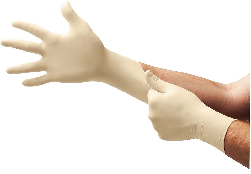 Ansell Evolution One® Natural Clear Powder-Free Latex Exam Gloves, Size Large, 100/BX (748-EV-2050-L)
