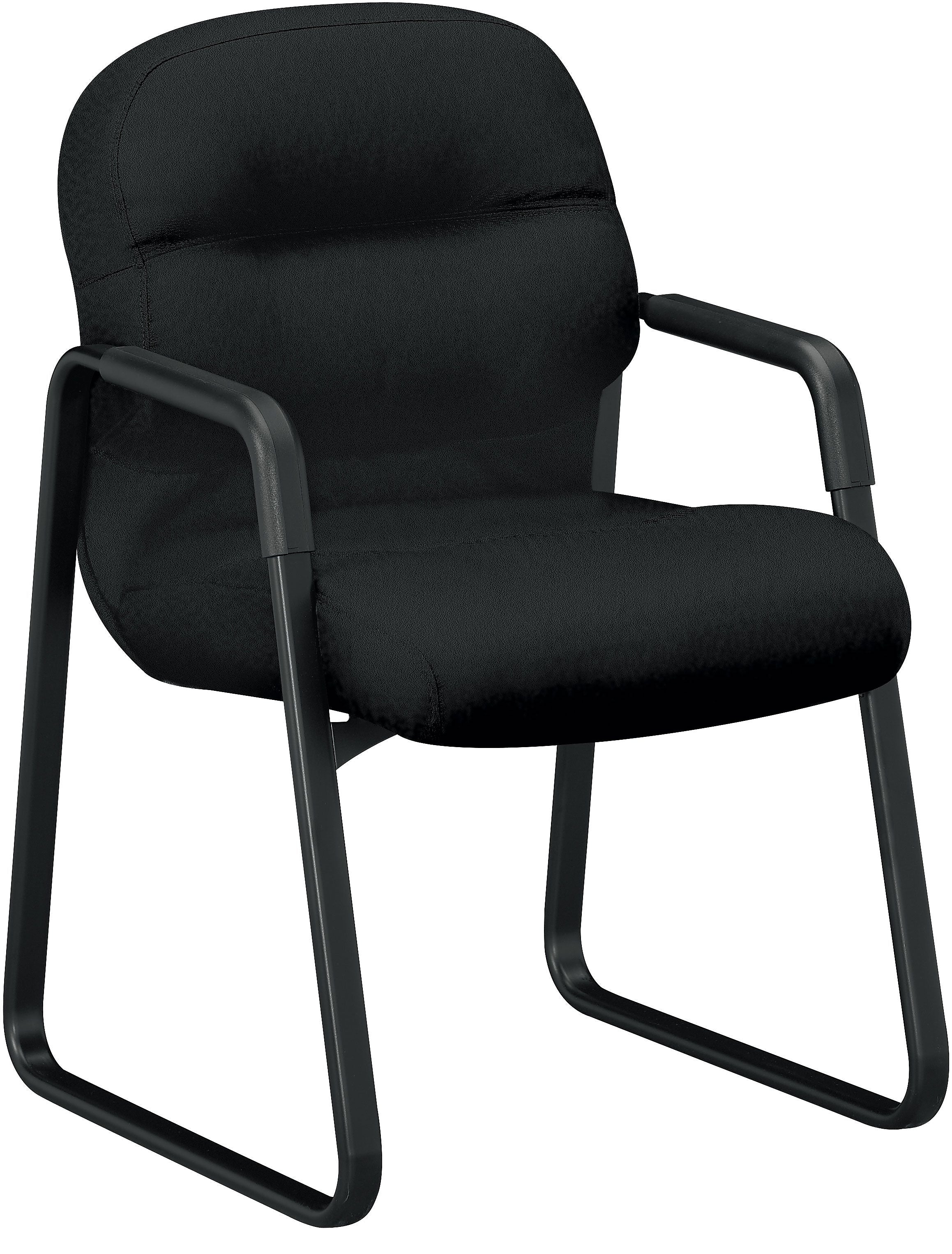 HON Pillow-Soft Metal Lounge Chair, Black (HON2093CU10T)