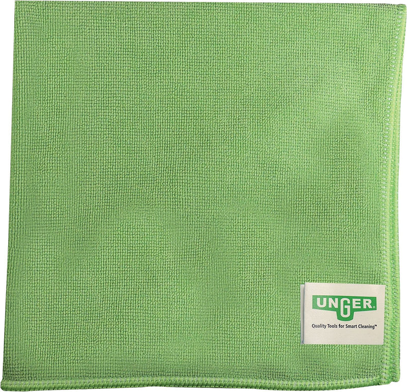 Unger Heavy Duty Nylon Cleaning Wipers, Green, 10 Wipers/Box (UNGMF400)