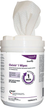 Oxivir Disinfecting Wipes, 60 Wipes/Container, 12 Containers/Carton (100962573)