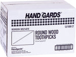 Handgards Toothpicks, Wood, 12000/Carton (431409)