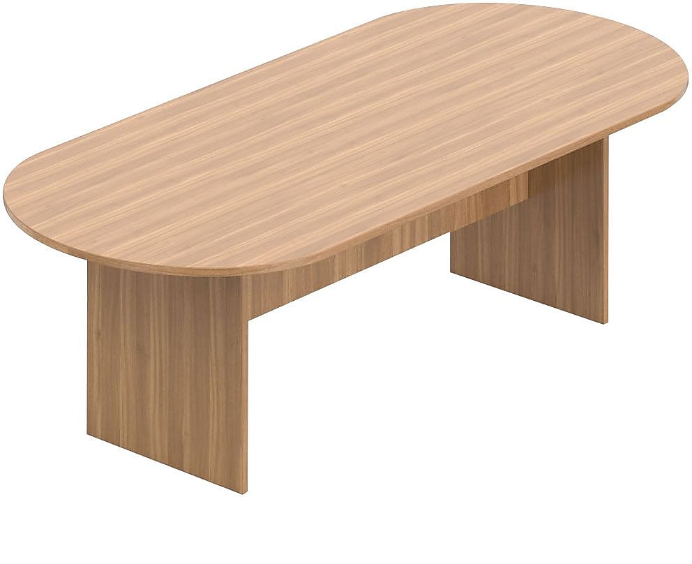 Offices To Go Superior Laminate 95" Racetrack Conference Table, Autumn Walnut (TDSL9544RS-AWL)