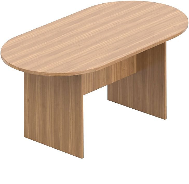 Offices To Go Superior Laminate 71" Racetrack Conference Table, Autumn Walnut (TDSL7136RS-AWL)