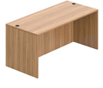 Offices To Go Superior 66" Rectangular Desk Shell, Autumn Walnut Laminate