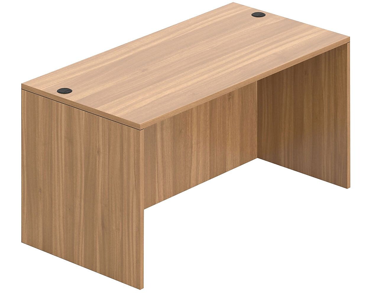 Offices To Go Superior Laminate 60" Rectangular Desk Shell, Autumn Walnut