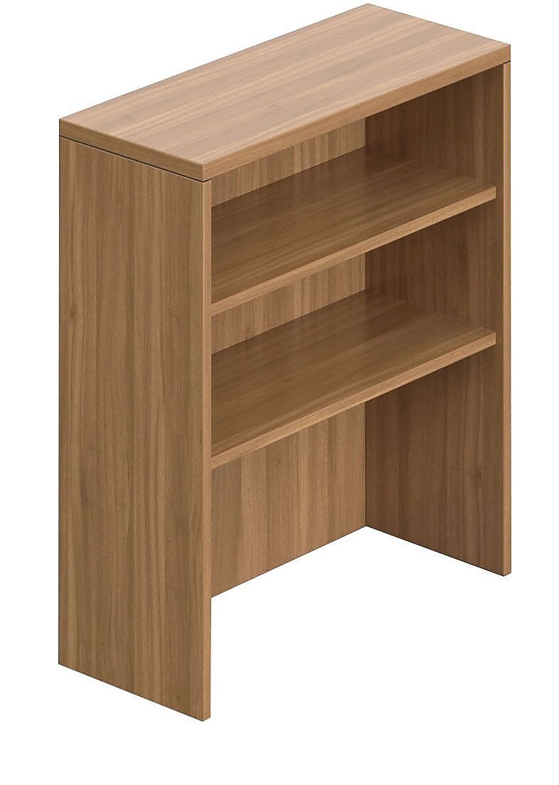 Offices To Go Superior Laminate 36"H Table Top Bookcase, Autumn Walnut Laminate