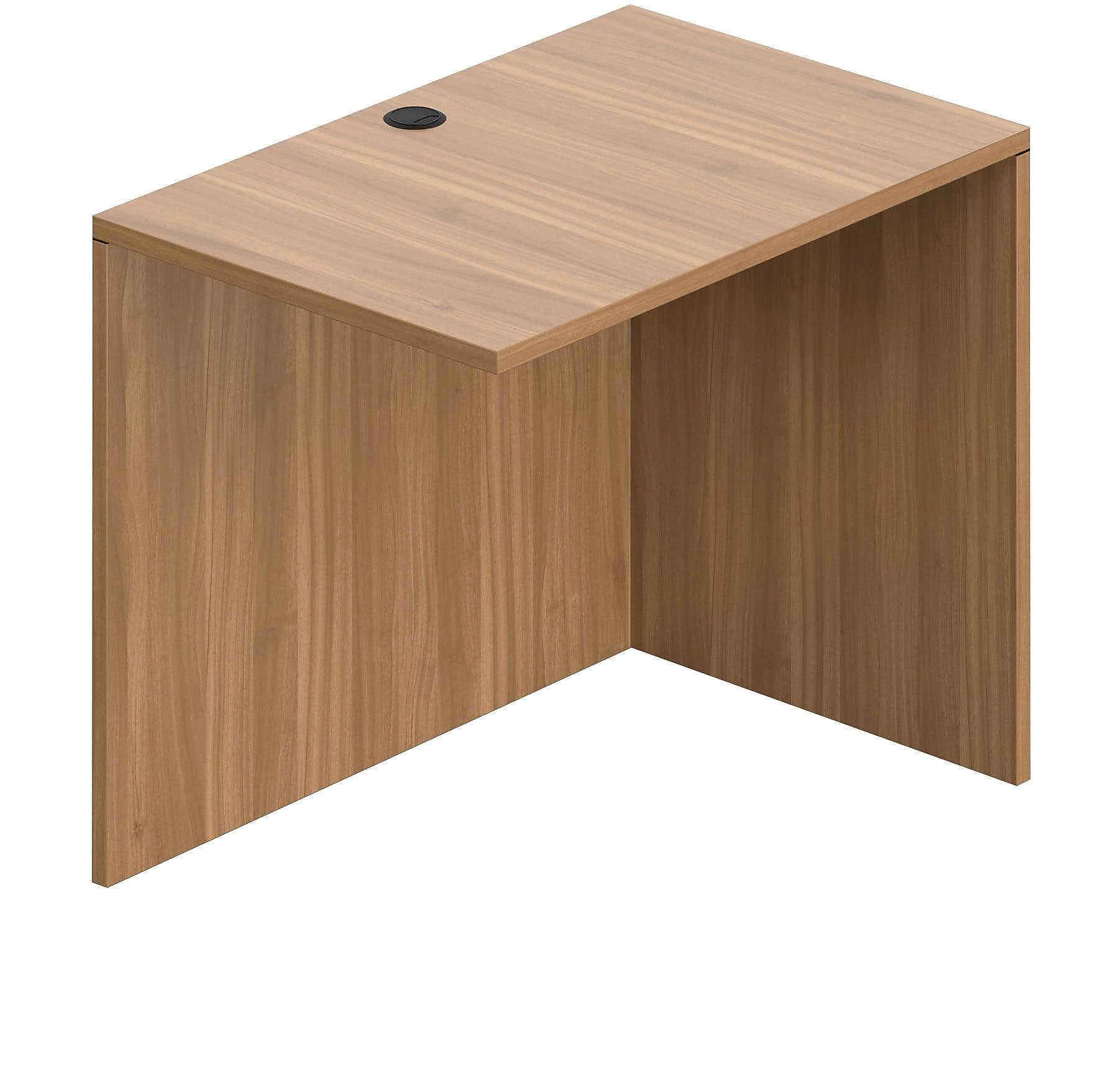 Offices To Go Superior Laminate 36" Return Shell, Reversible, Autumn Walnut Laminate