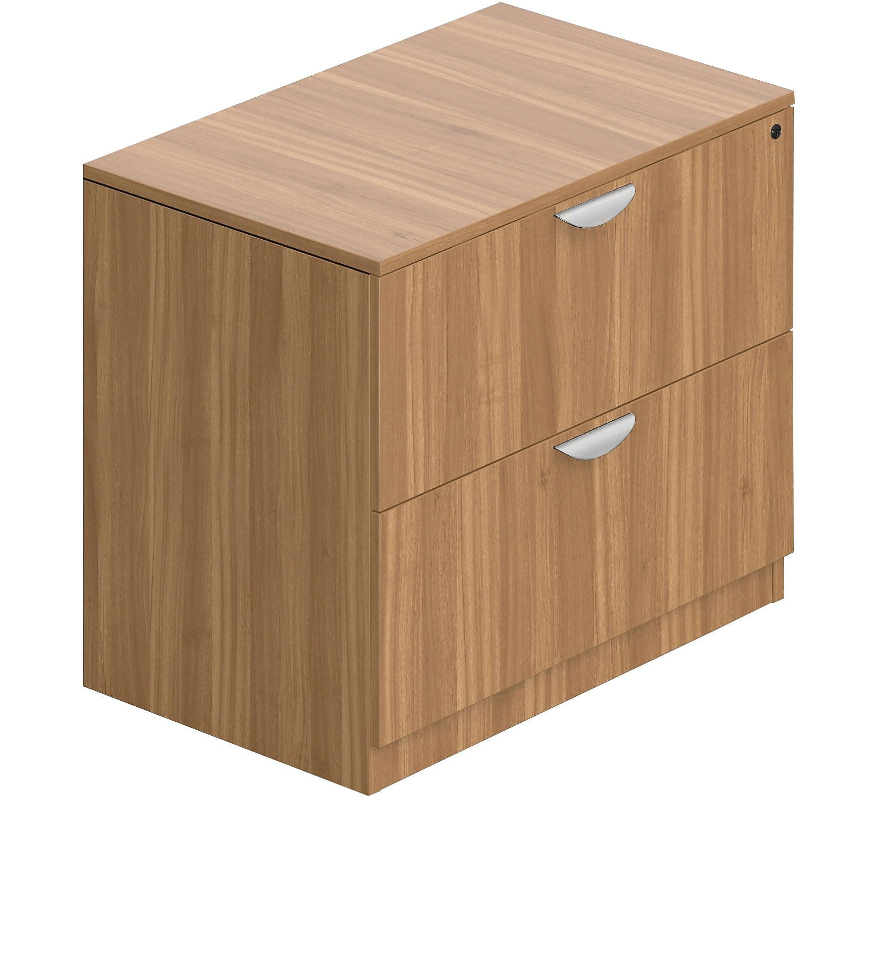 Offices To Go Superior Laminate 2 Drawer Lateral File Cabinet, Lockable, Autumn Walnut (TDSL3622LF-AWL)