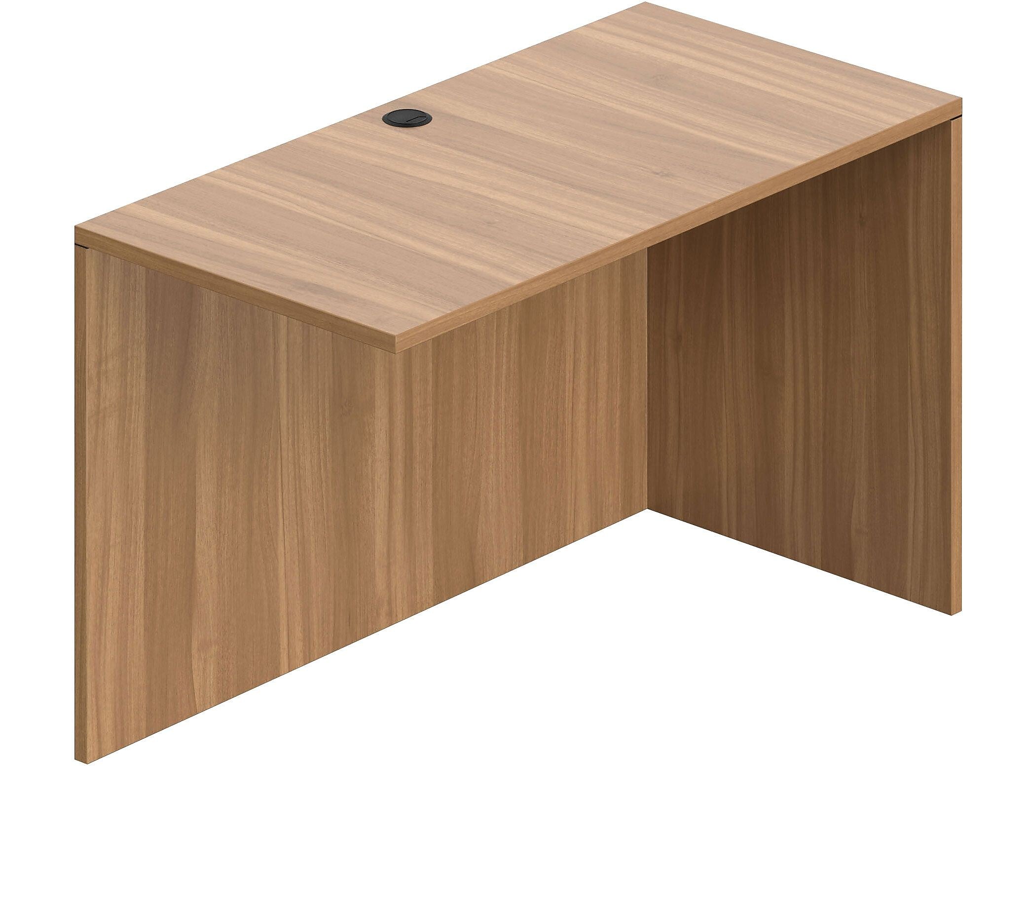 Offices To Go Superior Laminate 48" Return Shell - Reversible, Autumn Walnut Laminate