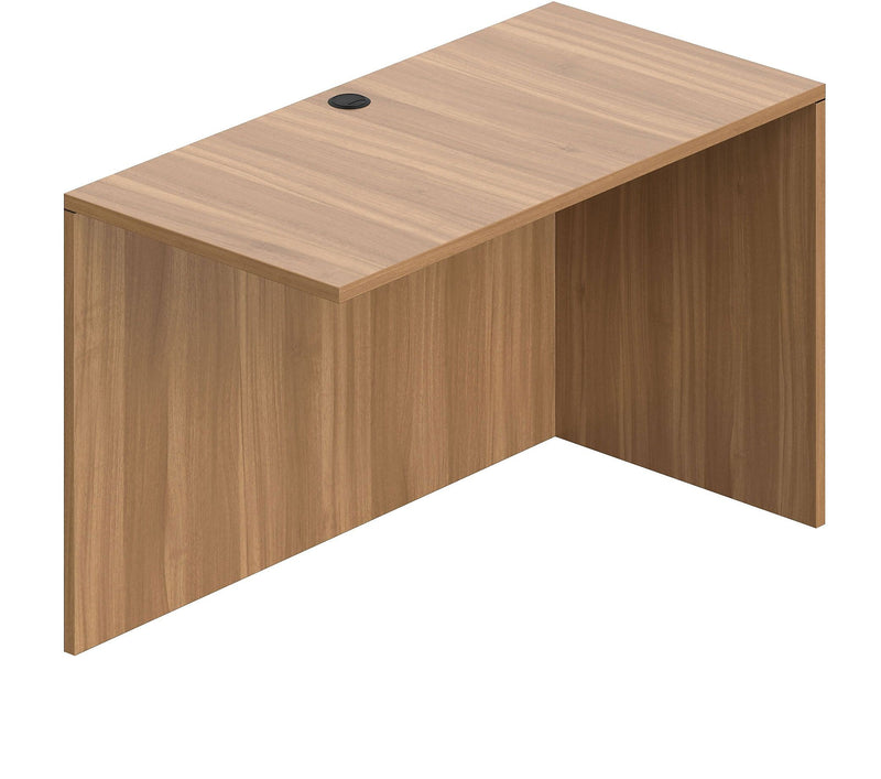 Offices To Go Superior Laminate 48" Return Shell - Reversible, Autumn Walnut Laminate
