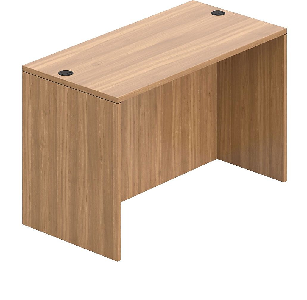 Offices To Go Superior Laminate 48" Rectangular Desk Shell, Autumn Walnut (TDSL4824DS-AWL)