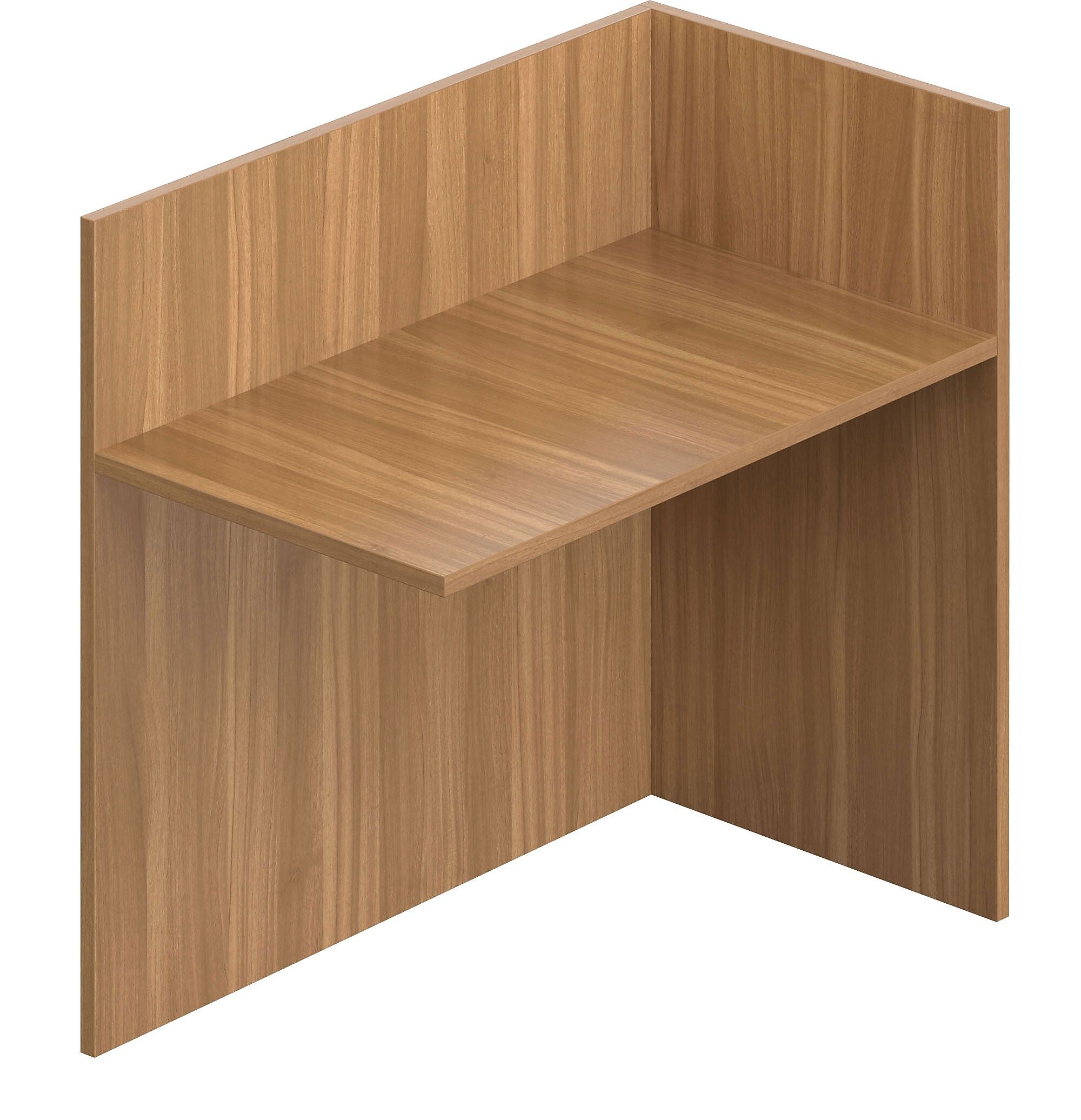 Offices To Go Superior Laminate 42" Reception Return, Reversible, Autumn Walnut Laminate