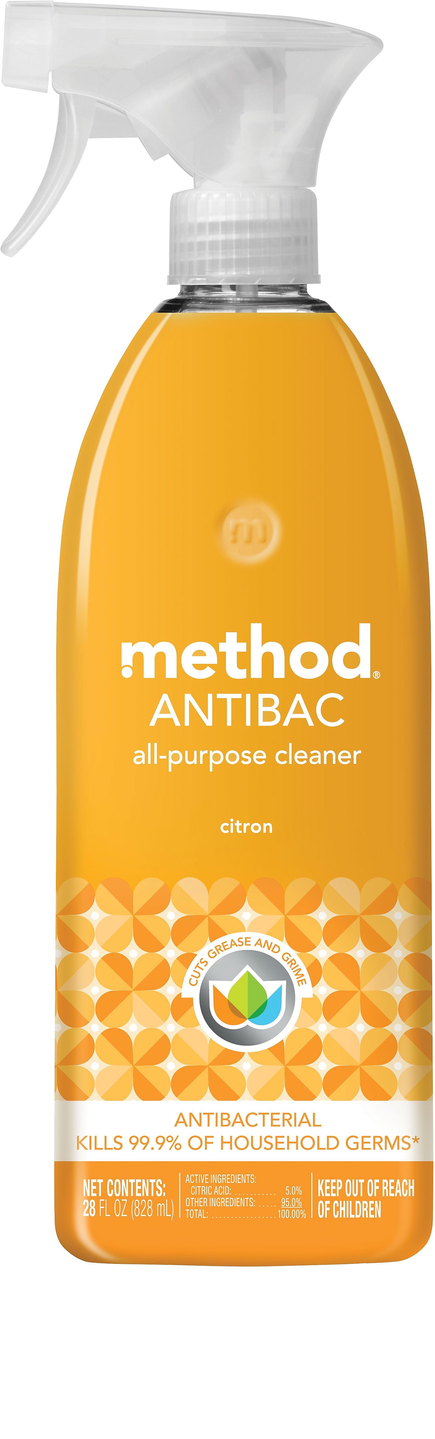 Method Disinfectant Antibacterial Spray, Citron, 28 Oz. (01743)