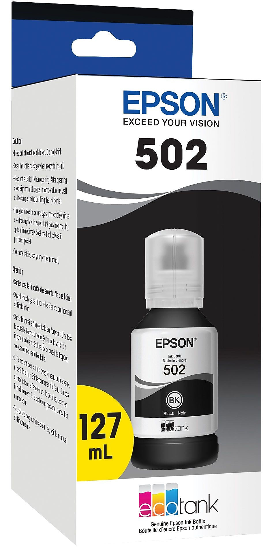 Epson 502 Black Standard Yield Ink Cartridge Refill (T502120-S)