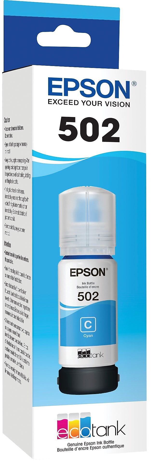Epson 502 Cyan Standard Yield Ink Cartridge Refill (T502220-S)