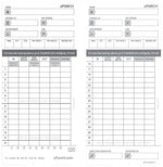 uPunch Time Cards for HN4000 Time Clock, 50 per pack (HNTCL2050)