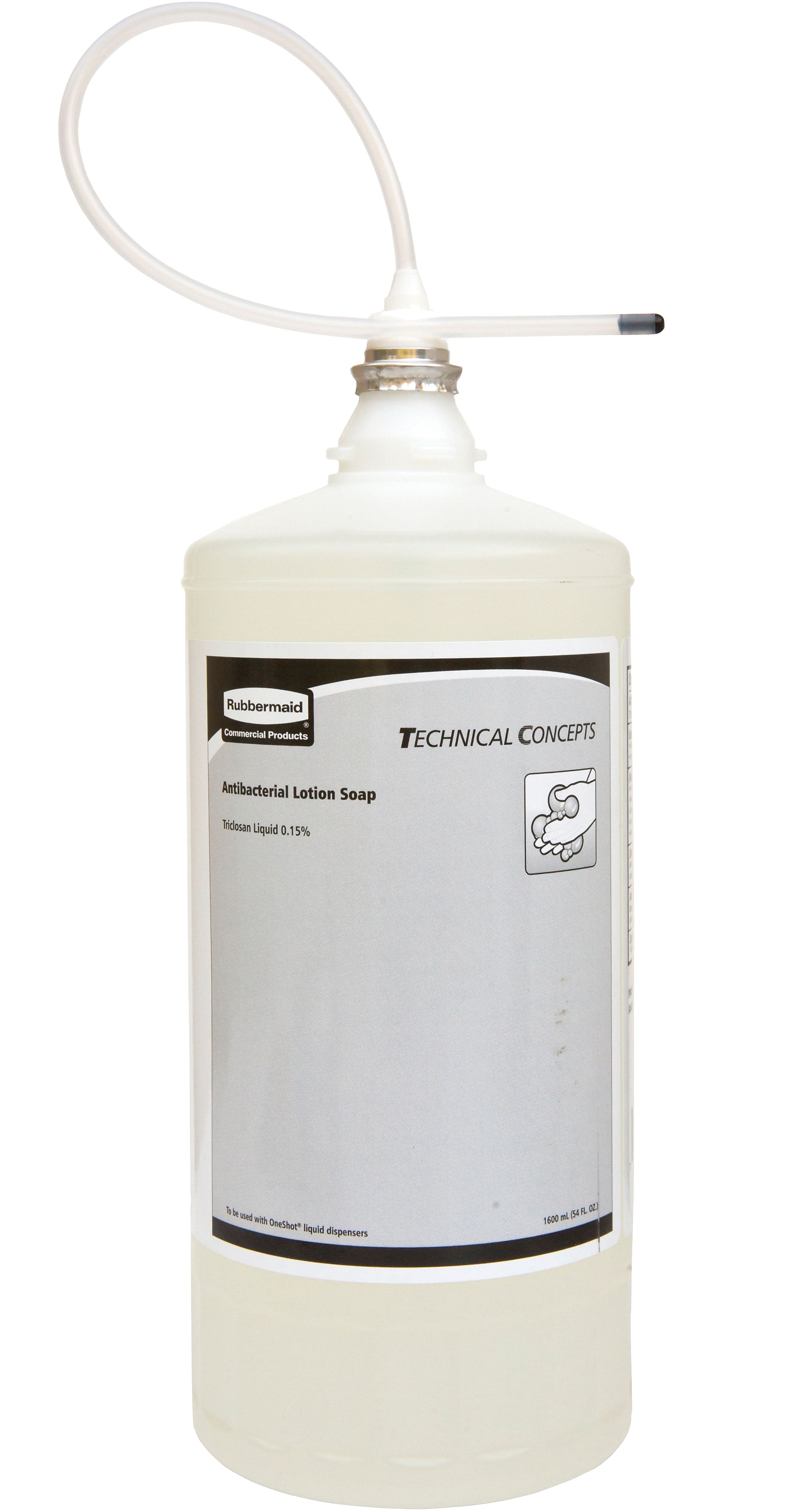 Rubbermaid Antibacterial Liquid Sanitizers Refill for OneShot Dispenser, 4/Carton(2018581)