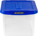 Bankers Box Heavy Duty Locking File Totes, Letter/Legal Size, Blue/Clear (0086201)