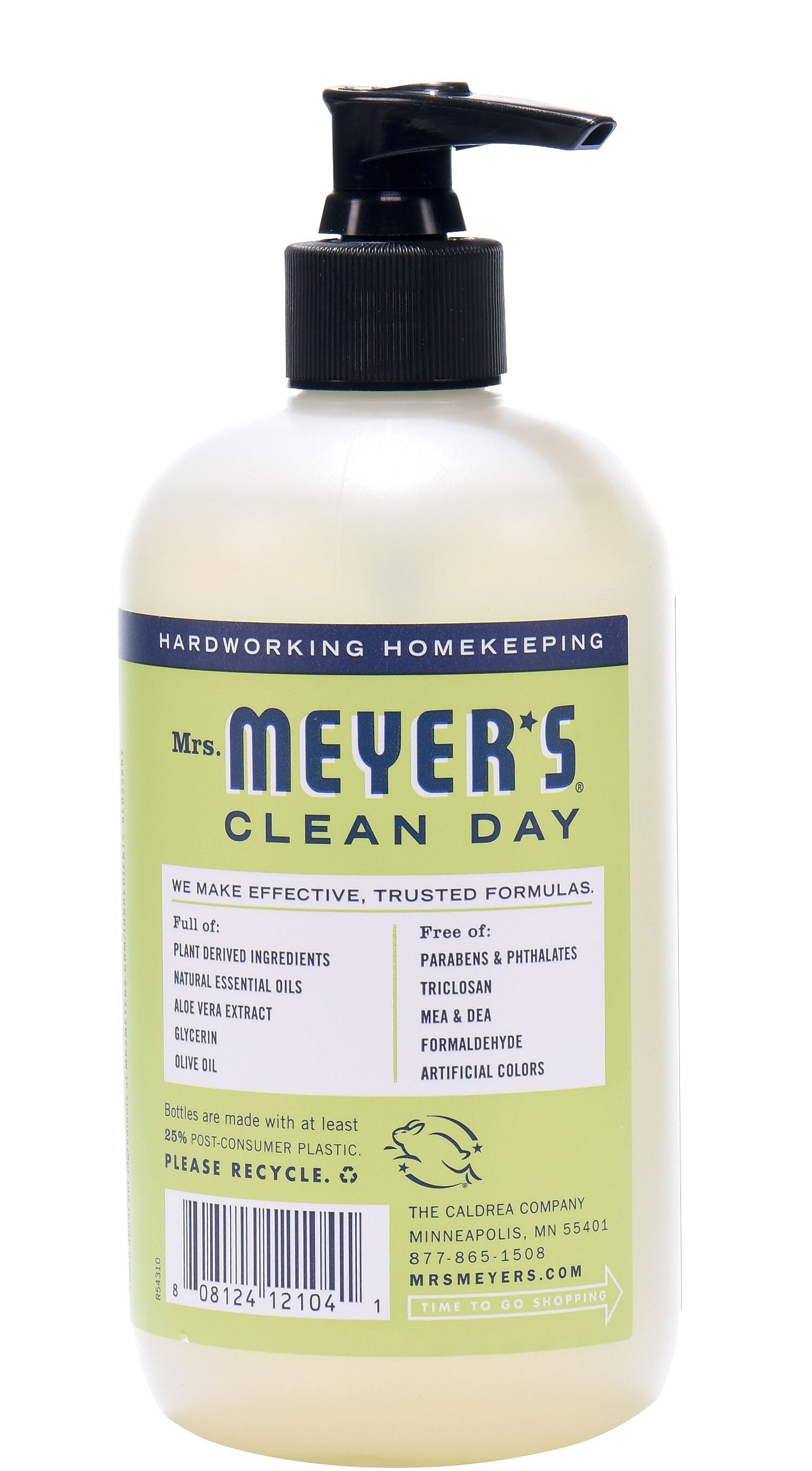 Mrs. Meyer's Clean Day Hand Soap, Lemon Verbena Scent, 12.5 fl oz (651321)