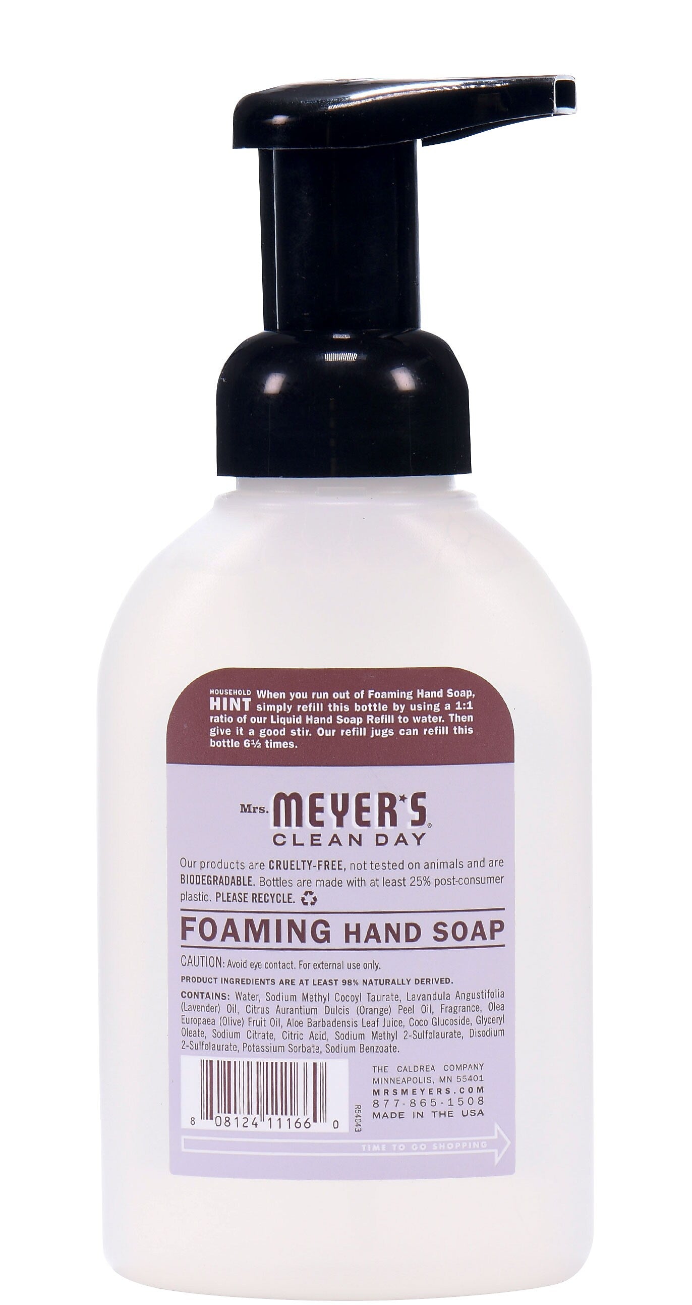 Mrs. Meyer's Clean Day Liquid Foaming Hand Soap, Lavender Scent, 10 fl oz (662031)