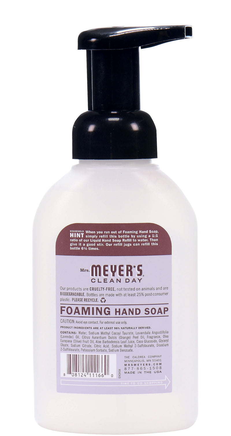 Mrs. Meyer's Clean Day Liquid Foaming Hand Soap, Lavender Scent, 10 fl oz (662031)