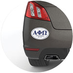 Custom Removable Bumper Sticker, 4" x 6", Oval, 1 Color, White Removable Polyolefin, Qty: 500