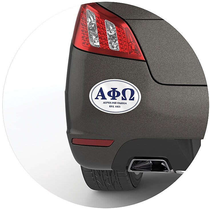 Custom Removable Bumper Sticker, 4" x 6", Oval, 1 Color, White Removable Polyolefin, Qty: 500