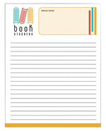 Large Memo Pads, 8-1/2" x 5-1/2", 50 sheets per pad, White Wove #70 Text, Qty: 10