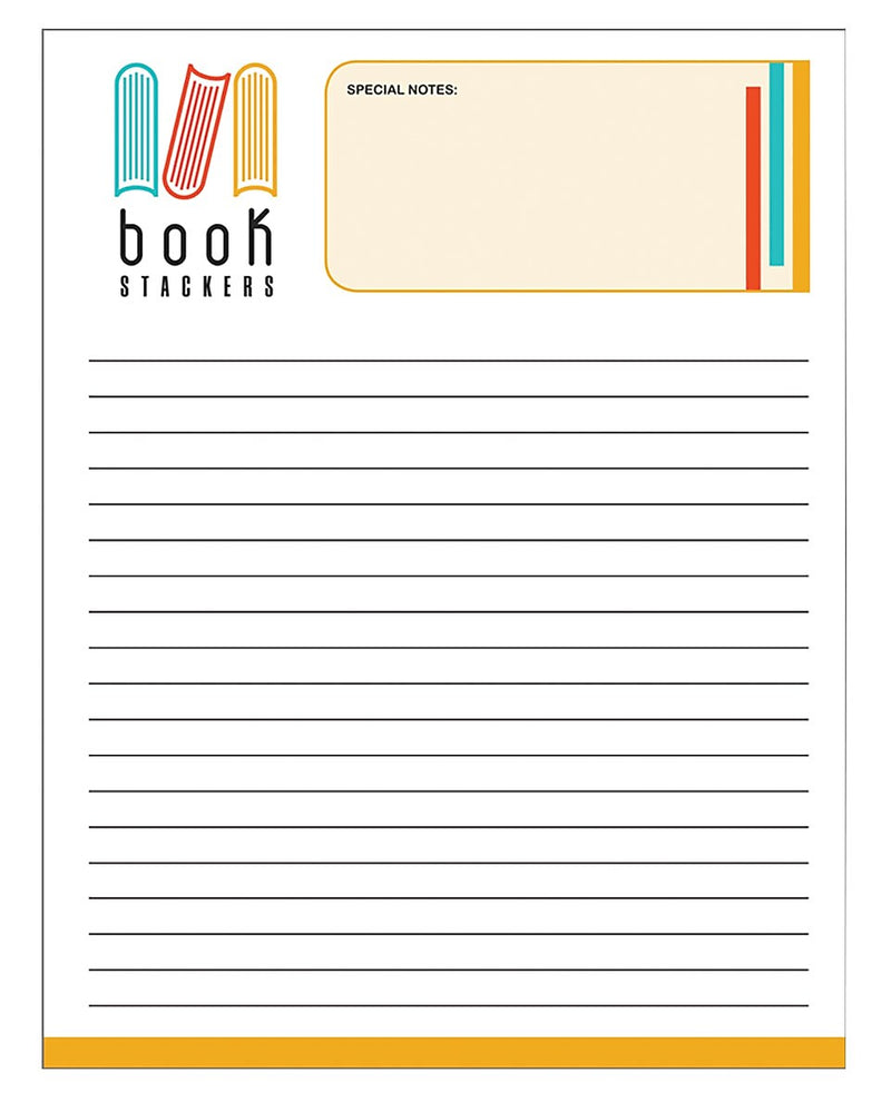 Large Memo Pads, 8-1/2" x 5-1/2", 50 sheets per pad, White Wove #70 Text, Qty: 20