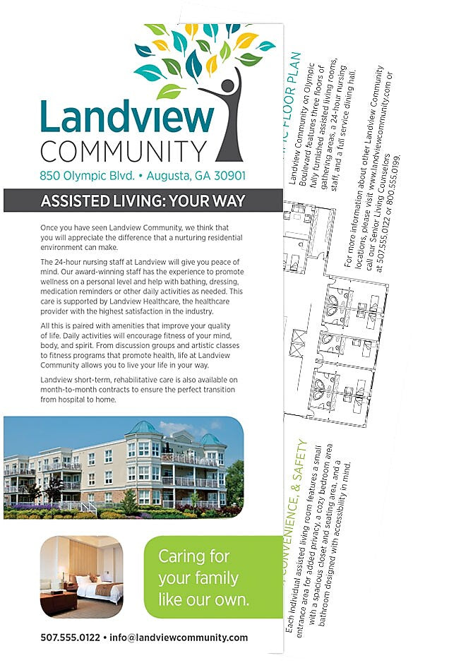 Custom Rack Cards, White 16 Pt C2S , 4" x 9", Qty 100