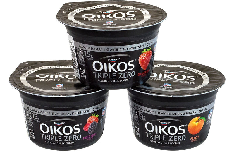 OIKOS Triple Zero Variety Yogurt, 5.3 oz., 18/Pack (01955)
