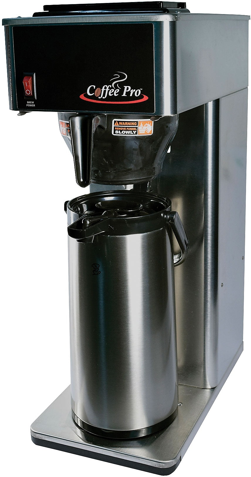 Coffee Pro Institutional 9-Cups Pourover Coffee Maker, Stainless Steel (CPAPXX)
