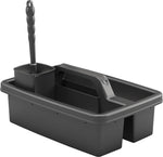 Suncast Commercial 6-Compartment Cleaning Caddy, Dark Gray Resin (HKCTBKIT)