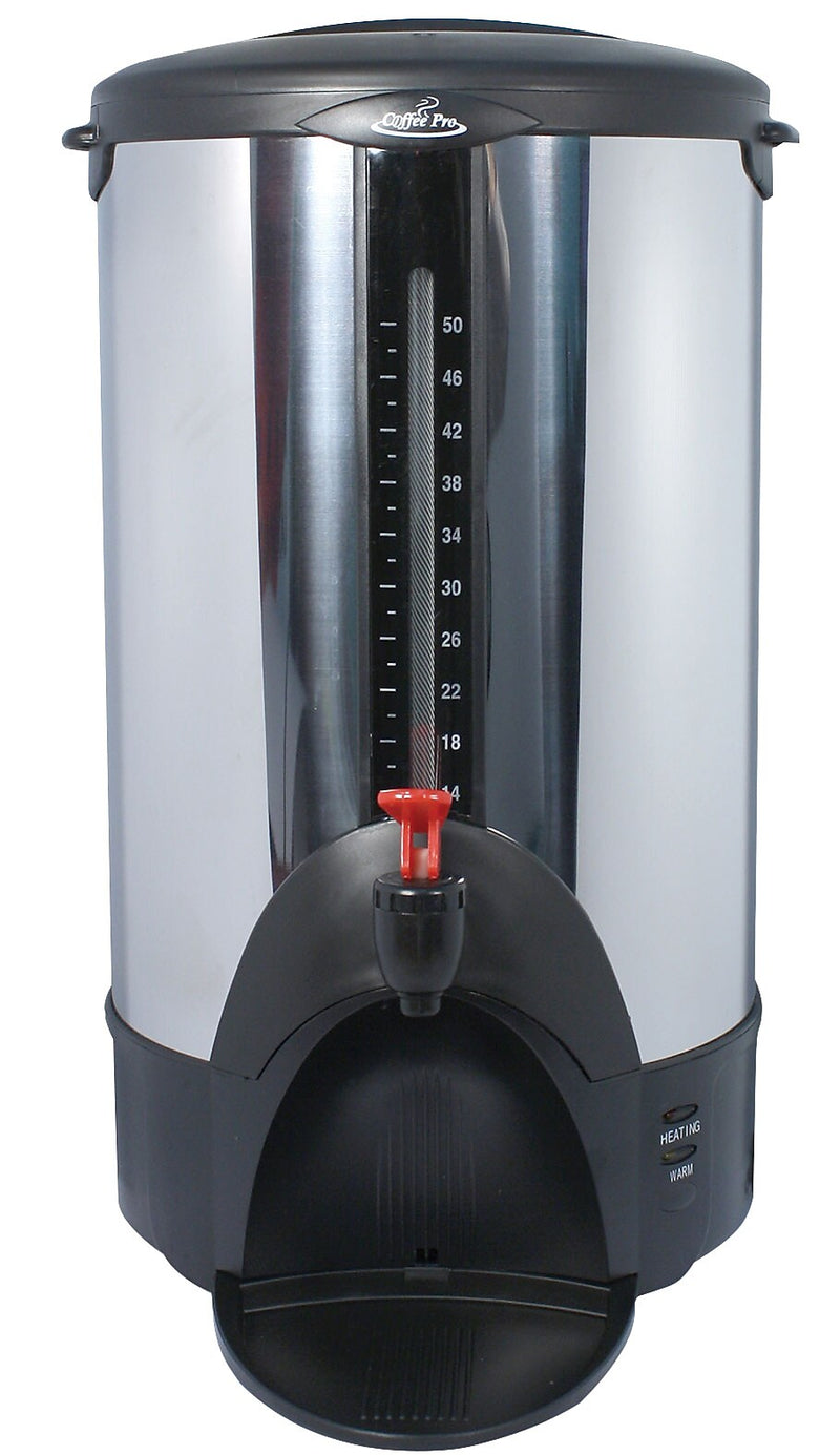 Coffee Pro Home/Business 50-Cups Coffee Percolators, Stainless Steel (CP50XX)