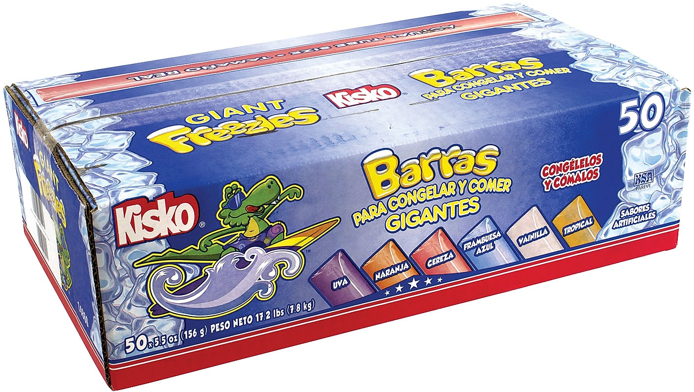 Kisko Fruit Ice Pops, 5.5 oz., 50/Count (209-00477)