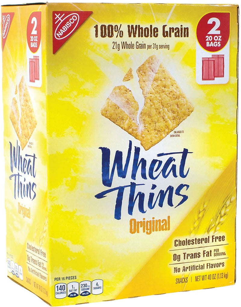 Wheat Thins Original Crackers, 20 oz., 2 Packs/Box (220-00087)