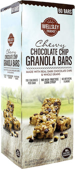 Wellsley Farms Chewy Chocolate Granola Bar, 0.88 oz., 60 Bars/Box (220-00538)