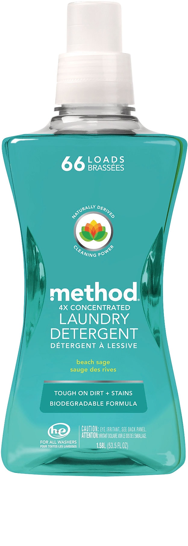 Method HE Liquid Laundry Detergent, 66 Loads, 53.5 oz. (MTH01489EA)