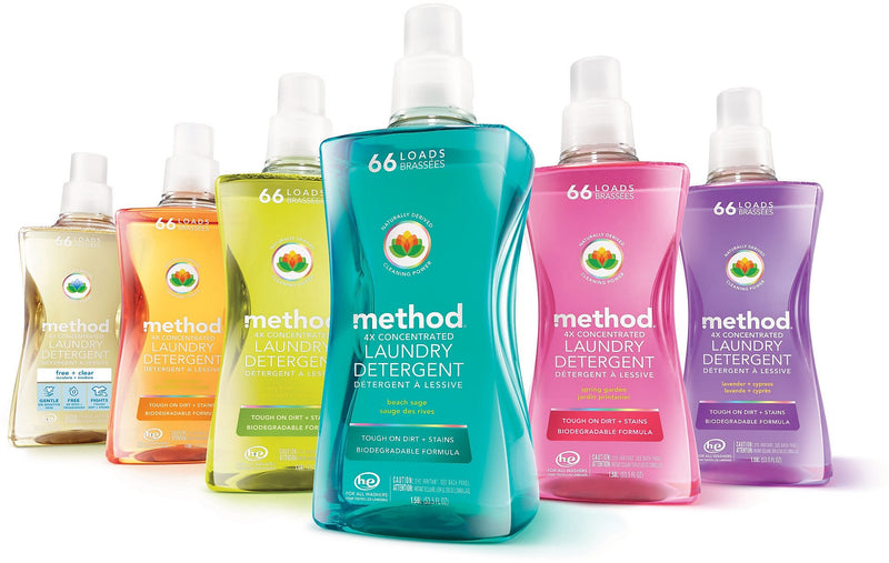 Method HE Liquid Laundry Detergent, 66 Loads, 53.5 oz. (MTH01489EA)