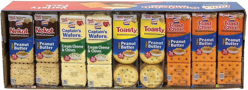 Lance Sandwich Crackers Variety Pack, 53.5 oz., 36/Pack (220-00400)