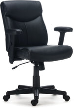 Staples Traymore Ergonomic Faux Leather Swivel Computer and Desk Chair, Black (59425-CC)