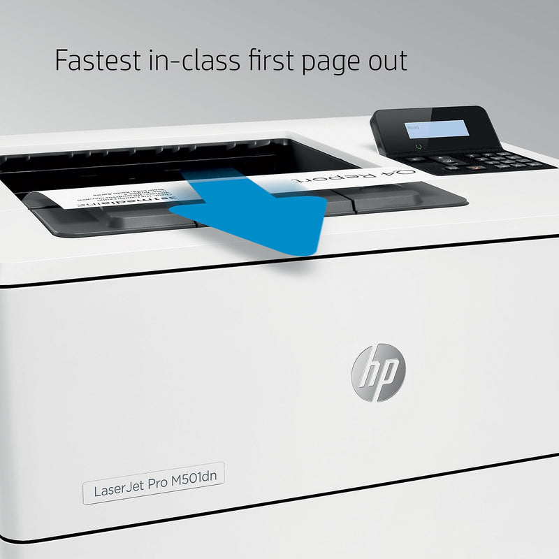 HP LaserJet Pro M501dn Black & White Laser Printer, Single-Function, Print (J8H61A#BGJ)