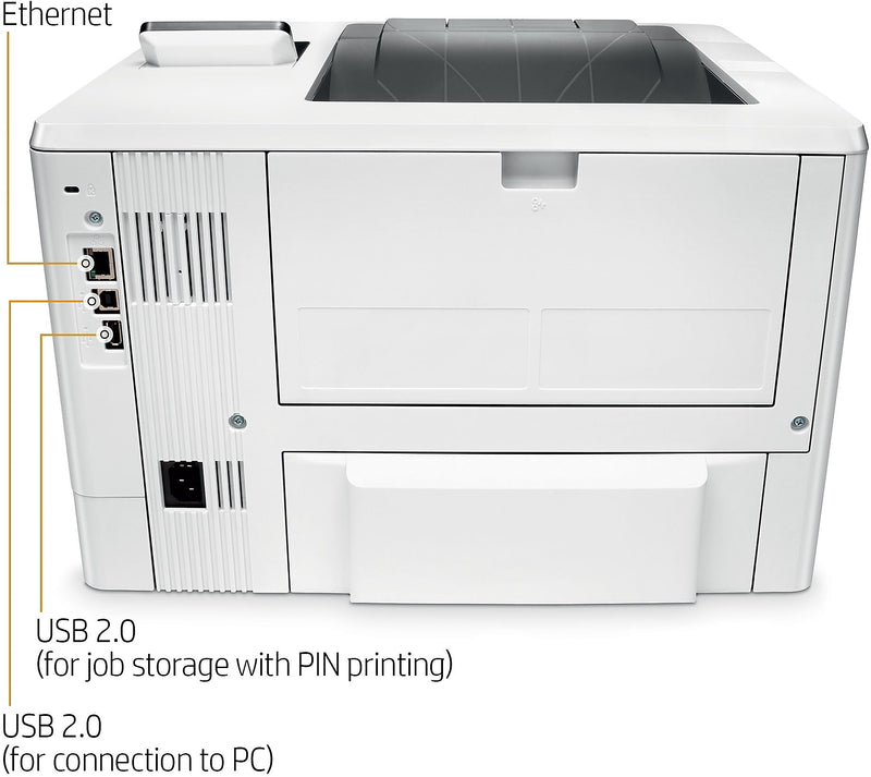 HP LaserJet Pro M501dn Black & White Laser Printer, Single-Function, Print (J8H61A#BGJ)