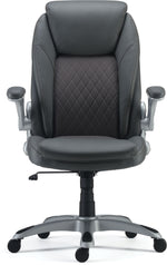 Staples Sorina Ergonomic Bonded Leather Swivel Executive Chair, Grey (53253)