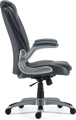 Staples Sorina Ergonomic Bonded Leather Swivel Executive Chair, Grey (53253)
