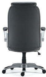 Staples Sorina Ergonomic Bonded Leather Swivel Executive Chair, Grey (53253)